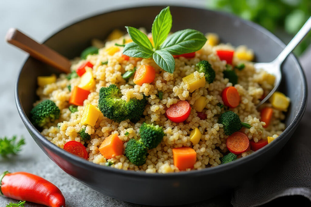 Kosher for Passover quinoa pilaf