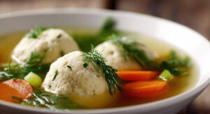 vegan matzah balls soup