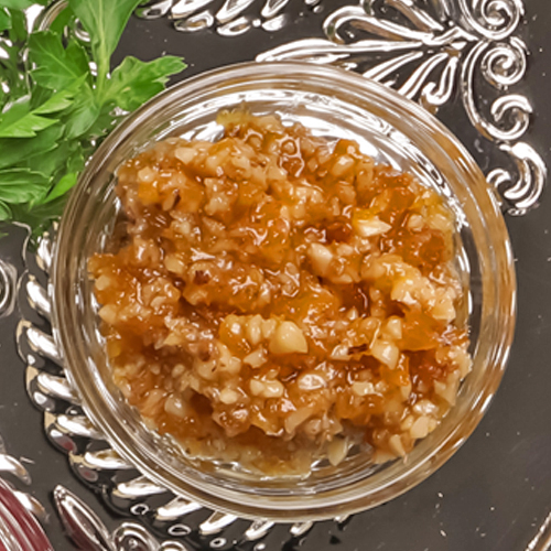 Charoset on the Seder plate