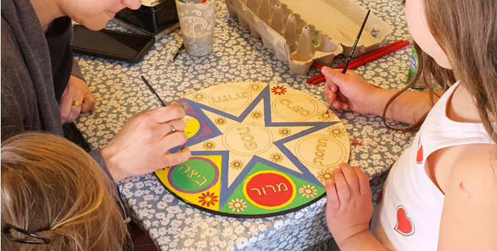 Passover Seder Plate: Do-It-Yourself 3D Puzzle Kit