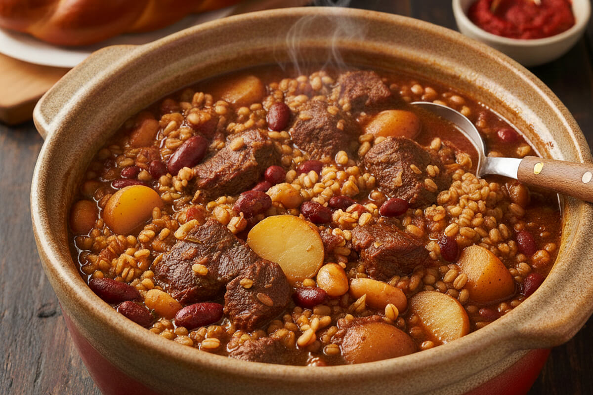 Cholent for Shabbat