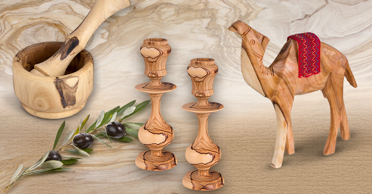 Shop olive wood gifts from Israel