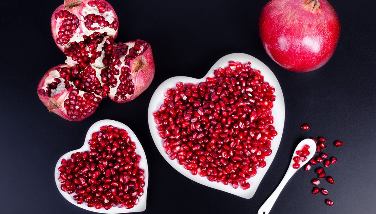 Pomegranate love symbol