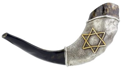 barsheshet-ribak_star_of_david_silver-plated_ram_s_horn_shofar